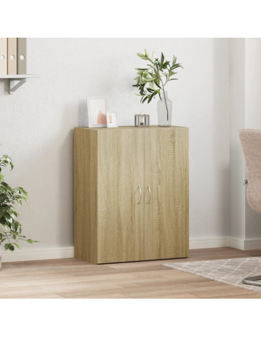 Schedario Rovere Sonoma 60x32x77,5 cm in Legno Multistrato