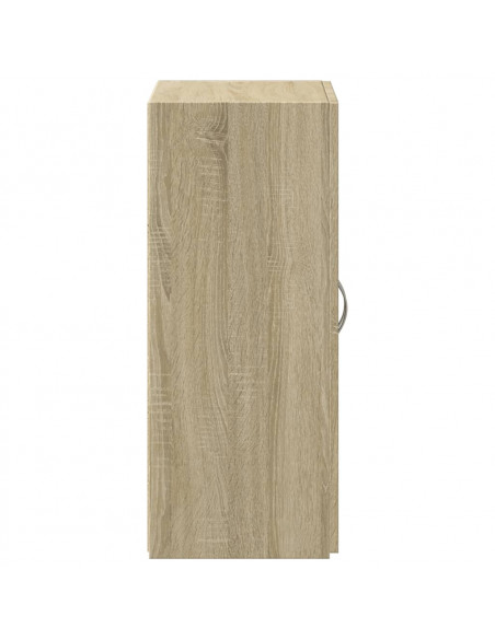 Schedario Rovere Sonoma 60x32x77,5 cm in Legno Multistrato