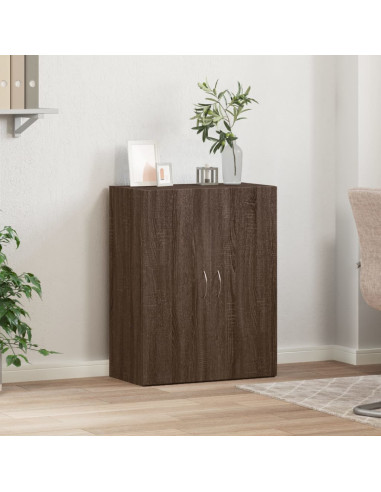 Schedario Rovere Marrone 60x32x77,5 cm in Legno Multistrato