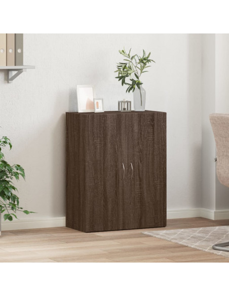 Schedario Rovere Marrone 60x32x77,5 cm in Legno Multistrato