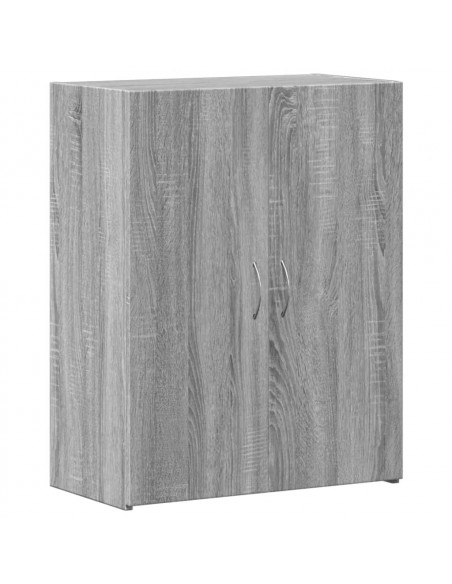 Schedario Grigio Sonoma 60x32x77,5 cm in Legno Multistrato