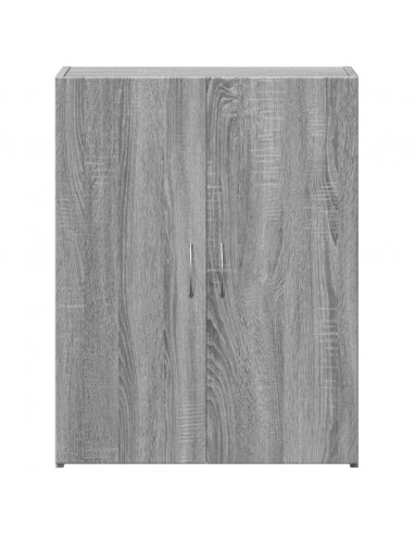 Schedario Grigio Sonoma 60x32x77,5 cm in Legno Multistrato