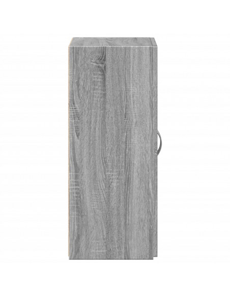 Schedario Grigio Sonoma 60x32x77,5 cm in Legno Multistrato