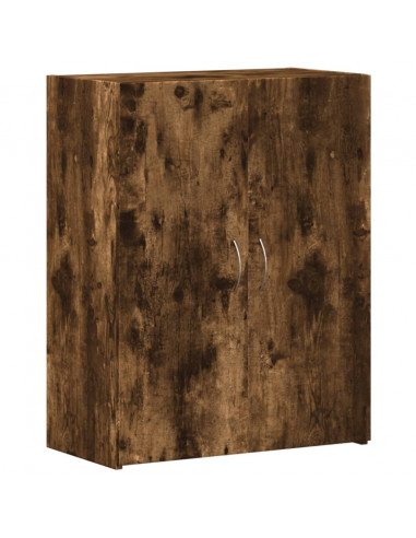 Schedario Rovere Fumo 60x32x77,5 cm in Legno Multistrato