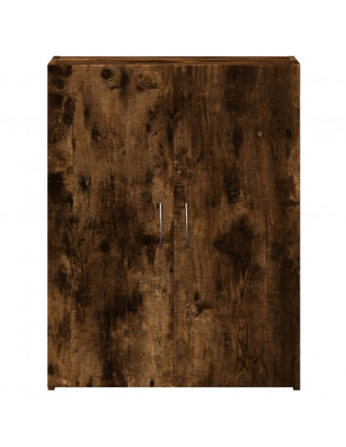 Schedario Rovere Fumo 60x32x77,5 cm in Legno Multistrato