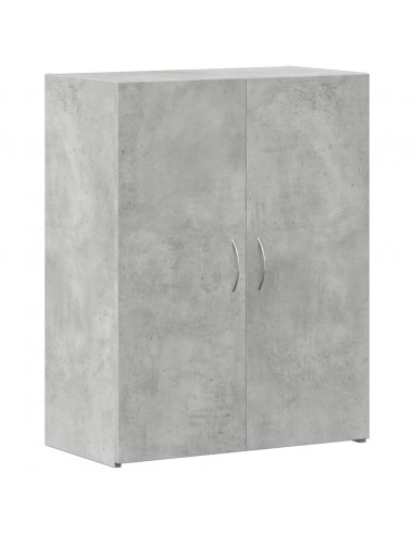 Schedario Grigio Cemento 60x32x77,5 cm in Legno Multistrato