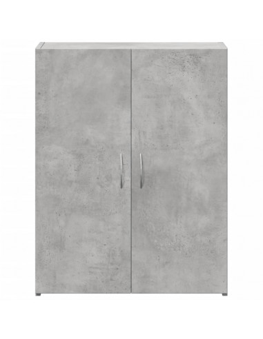 Schedario Grigio Cemento 60x32x77,5 cm in Legno Multistrato