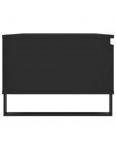 Tavolino da Salotto Nero 90x50x36,5 cm in Legno Multistrato 2