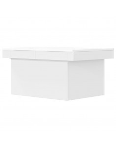 Tavolino da Salotto Bianco 80x55x40 cm in Legno Multistrato 2