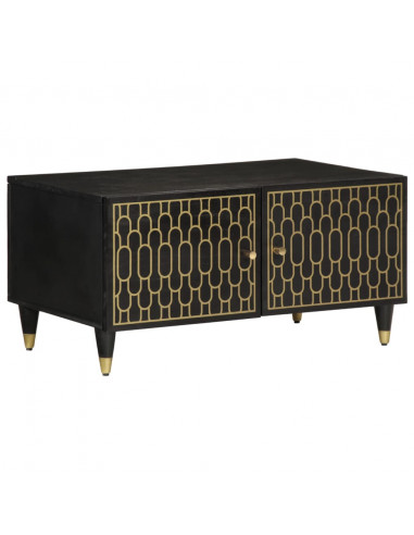 Tavolino da Salotto 80x50x40 cm Legno Massello di Mango