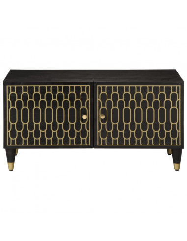 Tavolino da Salotto 80x50x40 cm Legno Massello di Mango