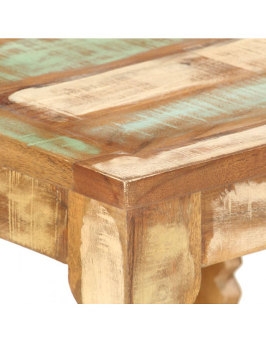 Tavolino da Salotto 40x40x40 cm in Legno Massello di Recupero