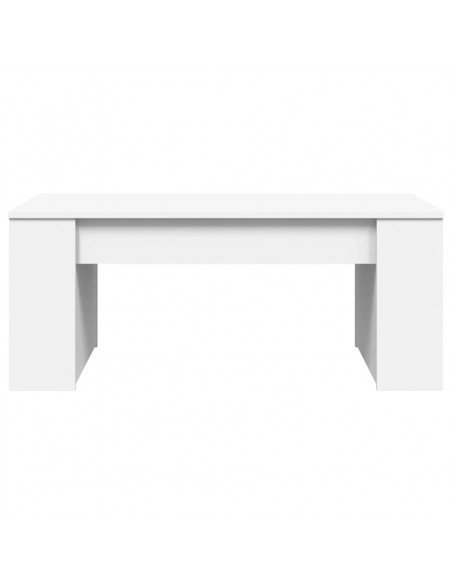 Tavolino da Salotto Bianco 102x55x42 cm in Legno Multistrato