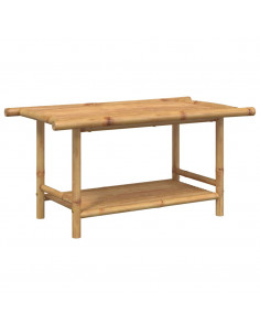 Tavolino da Salotto 90x50x45 cm in Bambù 2