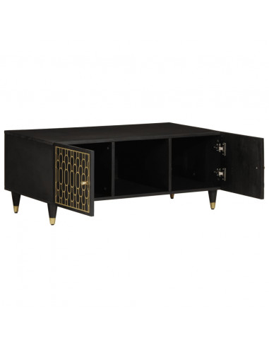 Tavolino da Salotto 100x54x40 cm in Legno Massello di Mango