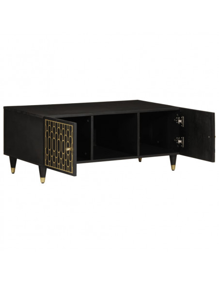 Tavolino da Salotto 100x54x40 cm in Legno Massello di Mango