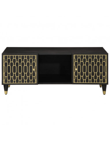 Tavolino da Salotto 100x54x40 cm in Legno Massello di Mango