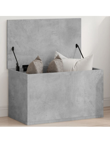 Contenitore Portaoggetti Grigio Cemento 60x35x35cm Truciolato