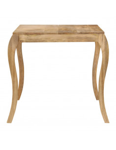 Tavolo da Pranzo in Legno Massello di Mango 135x75x76 cm 2