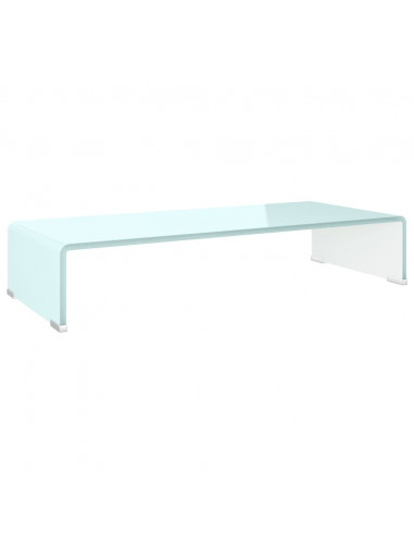 Supporto TV / Rialzo Monitor in Vetro Verde 70x30x13 cm