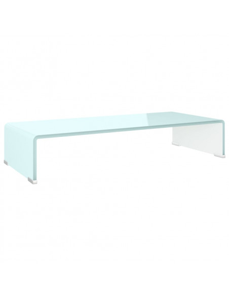 Supporto TV / Rialzo Monitor in Vetro Verde 70x30x13 cm