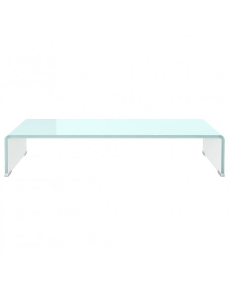Supporto TV / Rialzo Monitor in Vetro Verde 70x30x13 cm