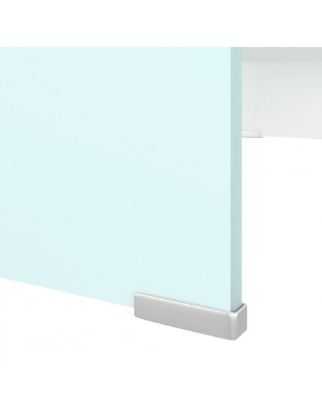 Supporto TV / Rialzo Monitor in Vetro Verde 70x30x13 cm