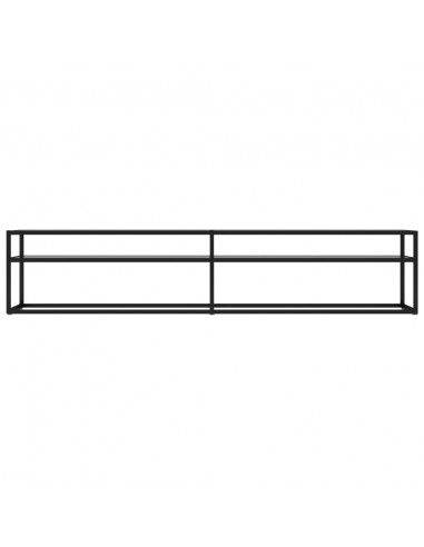 Mobile Porta TV Trasparente 200x40x40,5 cm in Vetro Temperato