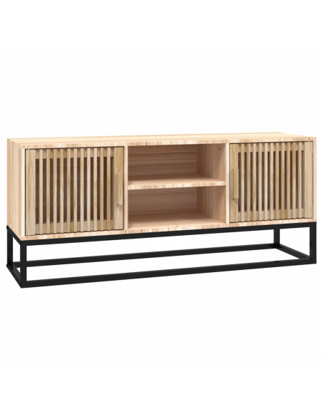 Mobile Porta TV 105x30x45 cm in Legno Multistrato e Ferro