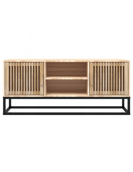 Mobile Porta TV 105x30x45 cm in Legno Multistrato e Ferro