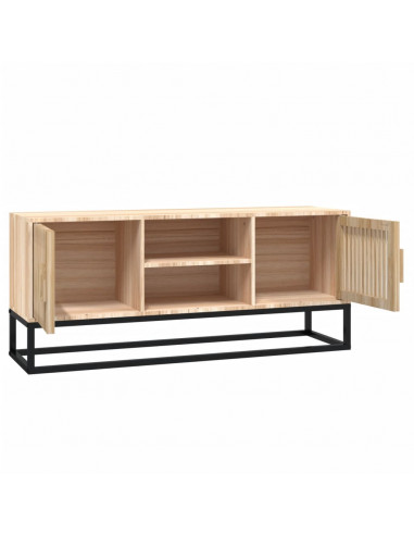 Mobile Porta TV 105x30x45 cm in Legno Multistrato e Ferro