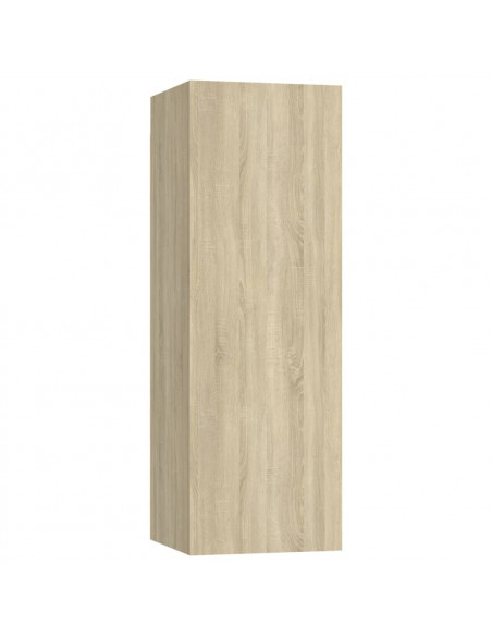 Set di Mobili Porta TV 4 pz Rovere Sonoma in Legno Multistrato
