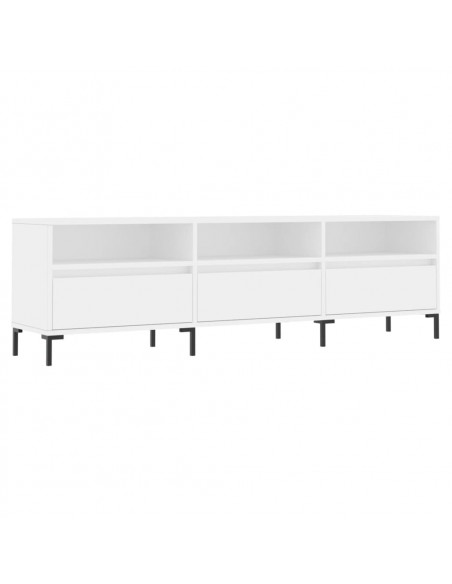 Mobile Porta TV Bianco 150x30x44,5 cm in Legno Multistrato