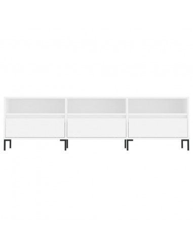 Mobile Porta TV Bianco 150x30x44,5 cm in Legno Multistrato