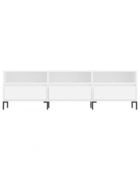 Mobile Porta TV Bianco 150x30x44,5 cm in Legno Multistrato