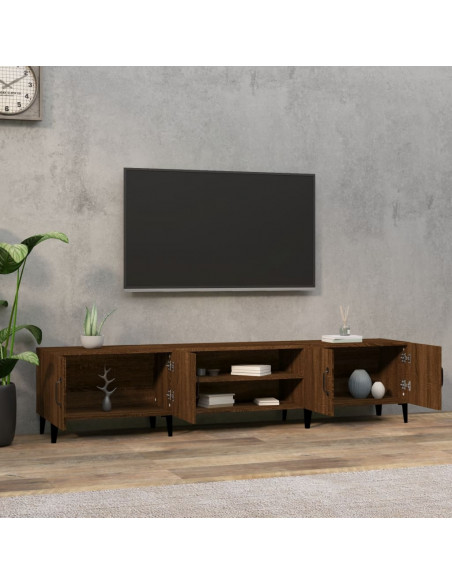 Mobile TV Rovere Marrone 180x31,5x40 cm in Legno Multistrato
