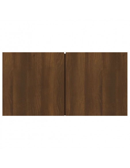 Mobile TV Pensile Rovere Marrone 60x30x30 cm Legno Multistrato