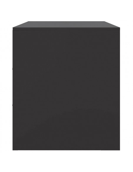 Mobile TV Nero 67x39x44 cm in Acciaio