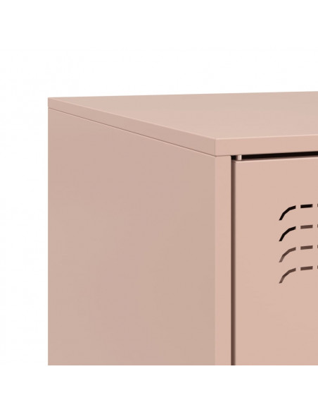 Mobile Porta TV Rosa 99x39x44 cm in Acciaio