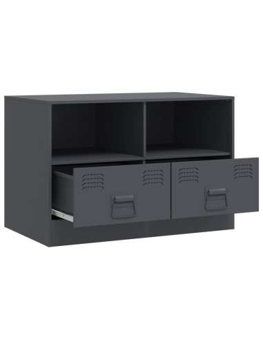 Mobile TV Antracite 67x39x44 cm in Acciaio