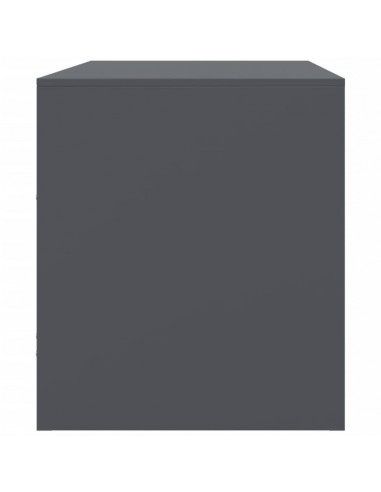 Mobile TV Antracite 67x39x44 cm in Acciaio