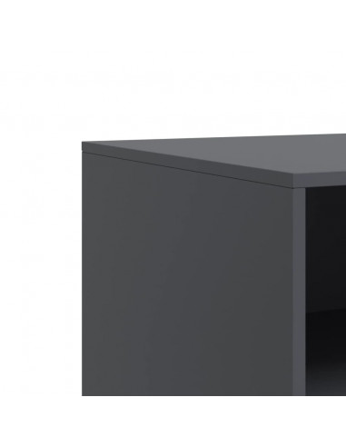 Mobile TV Antracite 67x39x44 cm in Acciaio