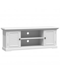 Mobile Porta TV Bianco 110x30x41 cm in Legno Multistrato 2