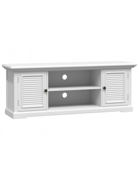 Mobile Porta TV Bianco 110x30x41 cm in Legno Multistrato