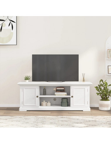 Mobile Porta TV Bianco 110x30x41 cm in Legno Multistrato