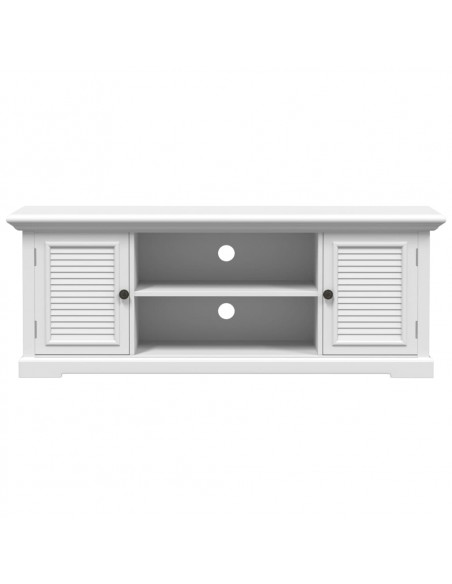 Mobile Porta TV Bianco 110x30x41 cm in Legno Multistrato