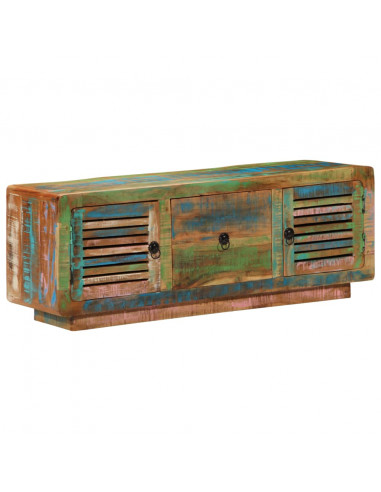 Mobile Porta TV 110x30x40 cm in Legno Massello di Recupero