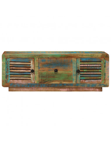 Mobile Porta TV 110x30x40 cm in Legno Massello di Recupero