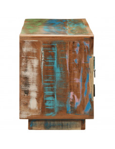 Mobile Porta TV 110x30x40 cm in Legno Massello di Recupero 2