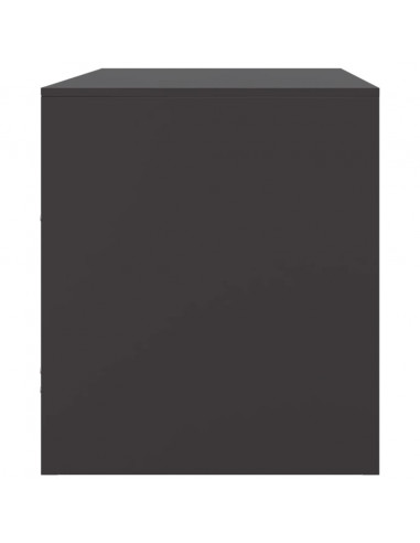 Mobile TV Nero 67x39x44 cm in Acciaio